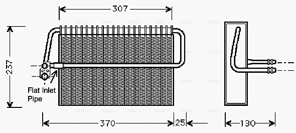 Evaporator, aer conditionat MSV272 AVA QUALITY COOLING
