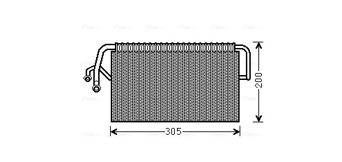 Evaporator, aer conditionat MSV486 AVA QUALITY COOLING