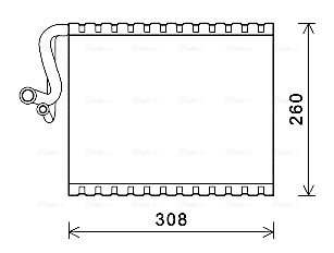 Evaporator, aer conditionat MSV604 AVA QUALITY COOLING