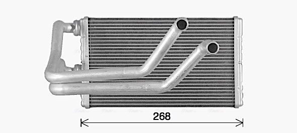 Schimbator caldura, incalzire habitaclu MT6287 AVA QUALITY COOLING
