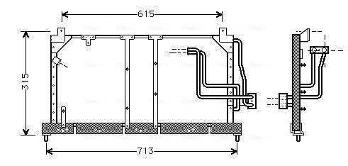 Condensator, climatizare OL5224 AVA QUALITY COOLING