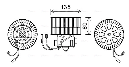 Ventilator, habitaclu OL8631 AVA QUALITY COOLING