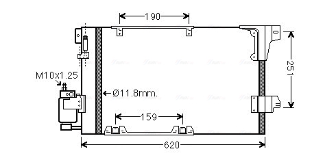 Condensator, climatizare OLA5251D AVA QUALITY COOLING