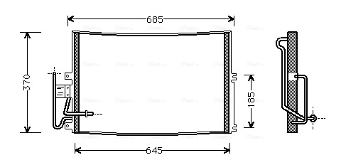Condensator, climatizare OLA5274 AVA QUALITY COOLING