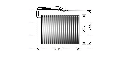 Evaporator, aer conditionat OLV399 AVA QUALITY COOLING
