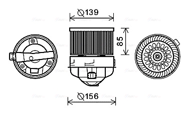 Ventilator, habitaclu PE8370 AVA QUALITY COOLING