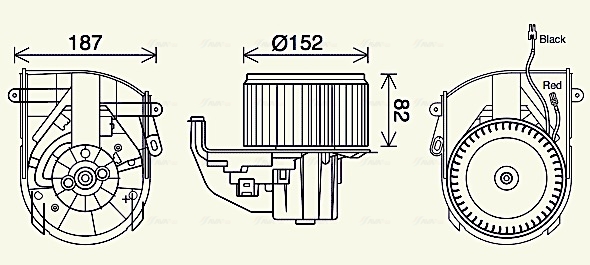 Ventilator, habitaclu PE8414 AVA QUALITY COOLING
