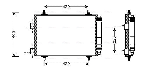 Condensator, climatizare PEA5215D AVA QUALITY COOLING