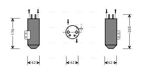Uscator,aer conditionat PED020 AVA QUALITY COOLING
