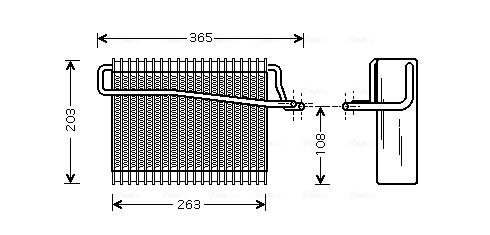 Evaporator, aer conditionat PEV039 AVA QUALITY COOLING