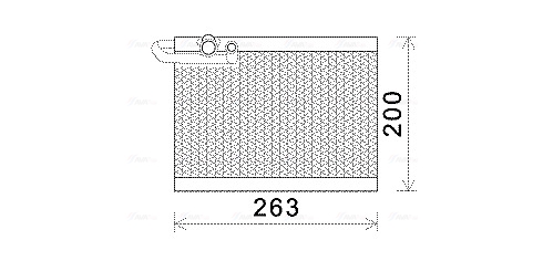 Evaporator, aer conditionat PEV351 AVA QUALITY COOLING