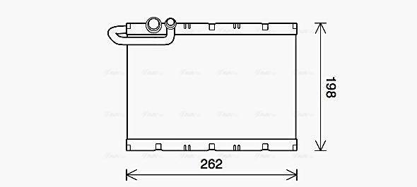Evaporator, aer conditionat PEV405 AVA QUALITY COOLING