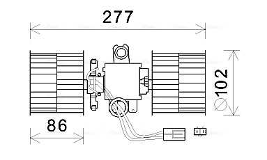 Ventilator, habitaclu SA8022 AVA QUALITY COOLING