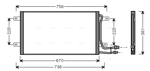Condensator, climatizare VN5187 AVA QUALITY COOLING