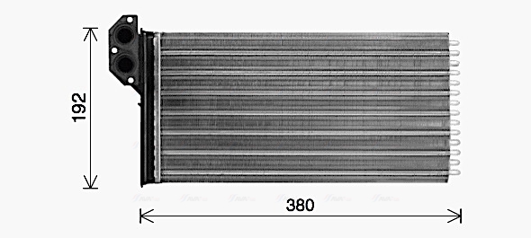 Schimbator caldura, incalzire habitaclu VN6431 AVA QUALITY COOLING