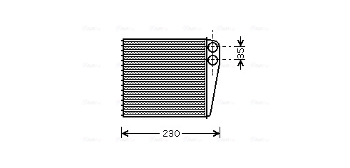 Schimbator caldura, incalzire habitaclu VNA6229 AVA QUALITY COOLING