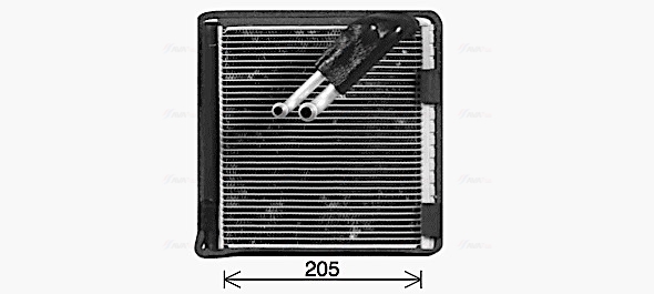 Evaporator, aer conditionat VNV422 AVA QUALITY COOLING