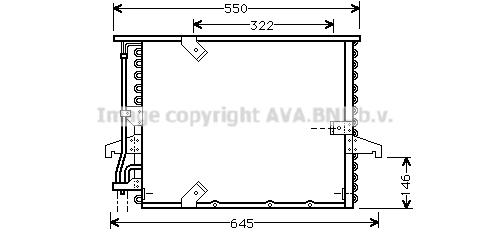 Condensator, climatizare BW5180 AVA QUALITY COOLING