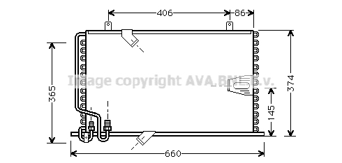 Condensator, climatizare BW5184 AVA QUALITY COOLING