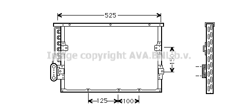 Condensator, climatizare BW5191 AVA QUALITY COOLING