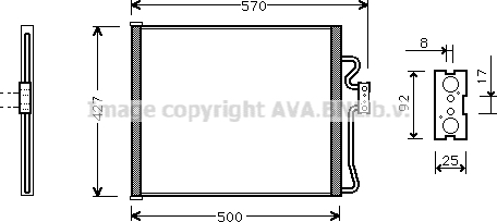 Condensator, climatizare BW5214 AVA QUALITY COOLING