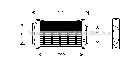 Intercooler, compresor BWA4262 AVA QUALITY COOLING