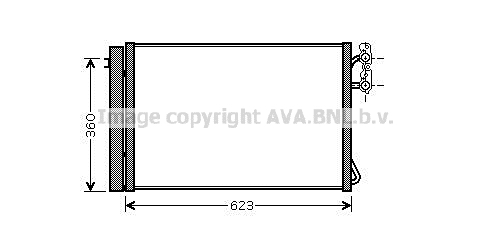 Condensator, climatizare BWA5295D AVA QUALITY COOLING