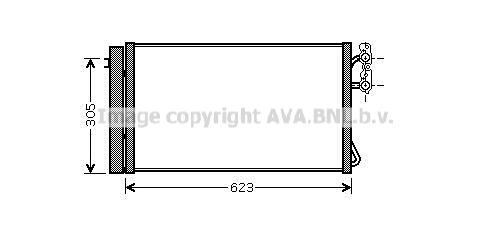 Condensator, climatizare BWA5296D AVA QUALITY COOLING