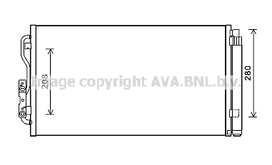 Condensator, climatizare BWA5434D AVA QUALITY COOLING