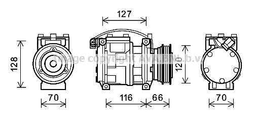 Compresor, climatizare BWAK232 AVA QUALITY COOLING