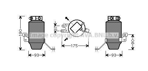 Uscator,aer conditionat BWD299 AVA QUALITY COOLING