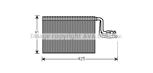 Evaporator,aer conditionat BWV364 AVA QUALITY COOLING