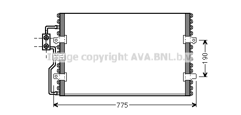 Condensator, climatizare CN5093 AVA QUALITY COOLING