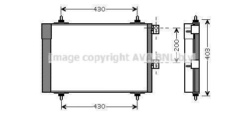 Condensator, climatizare CNA5241D AVA QUALITY COOLING