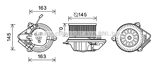 Ventilator, habitaclu CN8515 AVA QUALITY COOLING