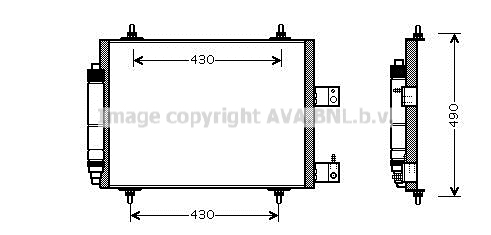 Condensator, climatizare CNA5213D AVA QUALITY COOLING