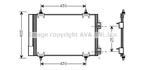 Condensator, climatizare CNA5231D AVA QUALITY COOLING