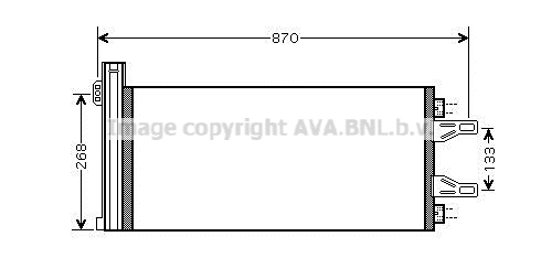 Condensator, climatizare CNA5248D AVA QUALITY COOLING