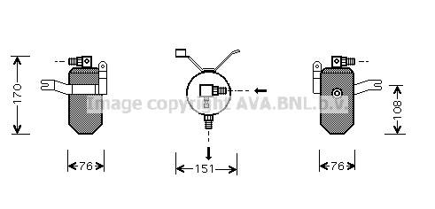 Uscator,aer conditionat CND184 AVA QUALITY COOLING