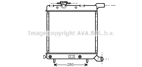 Radiator, racire motor CR2003 AVA QUALITY COOLING