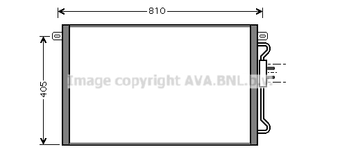 Condensator, climatizare CRA5075 AVA QUALITY COOLING