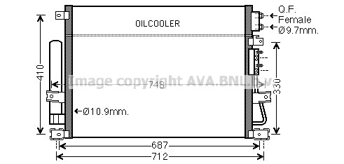 Condensator, climatizare CRA5124D AVA QUALITY COOLING