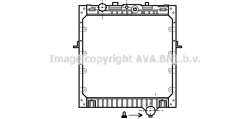 Radiator, racire motor DF2011 AVA QUALITY COOLING
