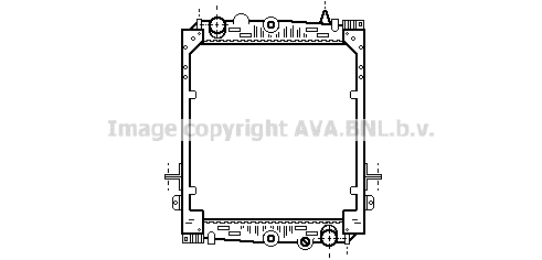 Radiator, racire motor DF2024 AVA QUALITY COOLING