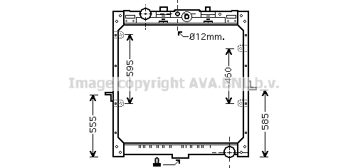 Radiator, racire motor DF2035 AVA QUALITY COOLING