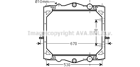 Radiator, racire motor DF2039 AVA QUALITY COOLING