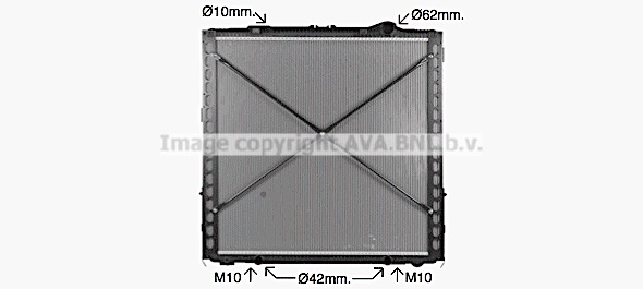 Radiator, racire motor DF2098 AVA QUALITY COOLING
