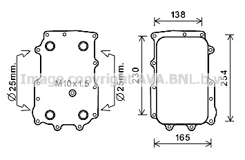 Radiator ulei, ulei motor DF3072 AVA QUALITY COOLING