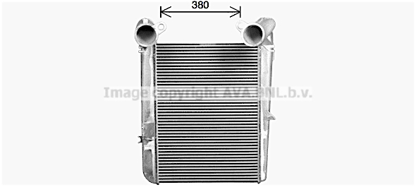 Intercooler, compresor DF4086 AVA QUALITY COOLING