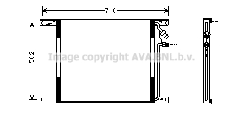 Condensator, climatizare DF5020 AVA QUALITY COOLING